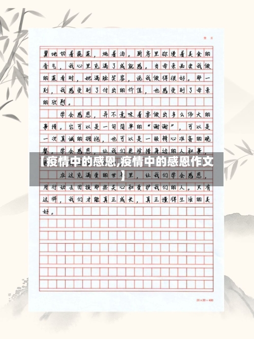 【疫情中的感恩,疫情中的感恩作文】-第1张图片