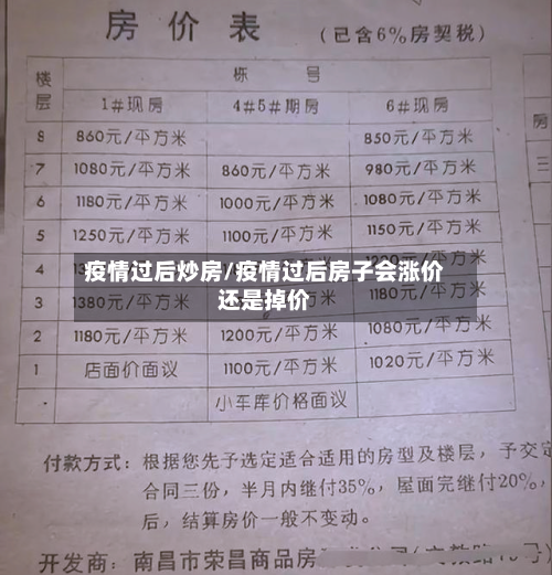 疫情过后炒房/疫情过后房子会涨价还是掉价-第3张图片