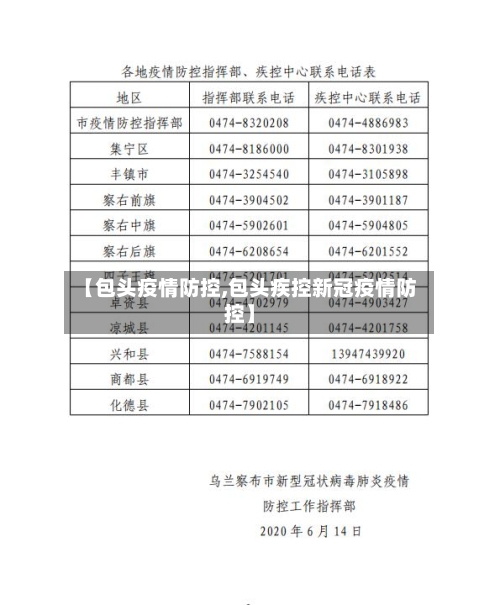 【包头疫情防控,包头疾控新冠疫情防控】-第1张图片